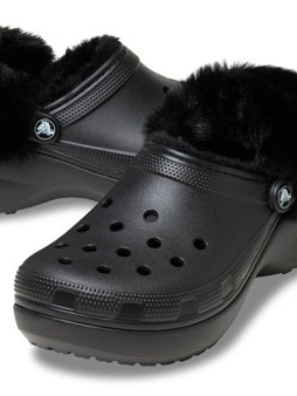 Crocs Classic Fuzzy Lined Platform Clog - Women's